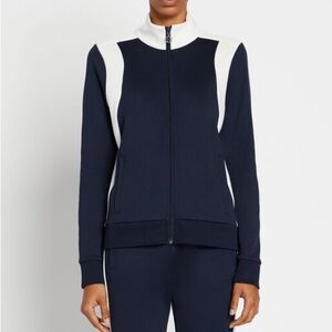 TORY BURCH COLOR BLOCK TRACK JACKET NWTS SZ LG